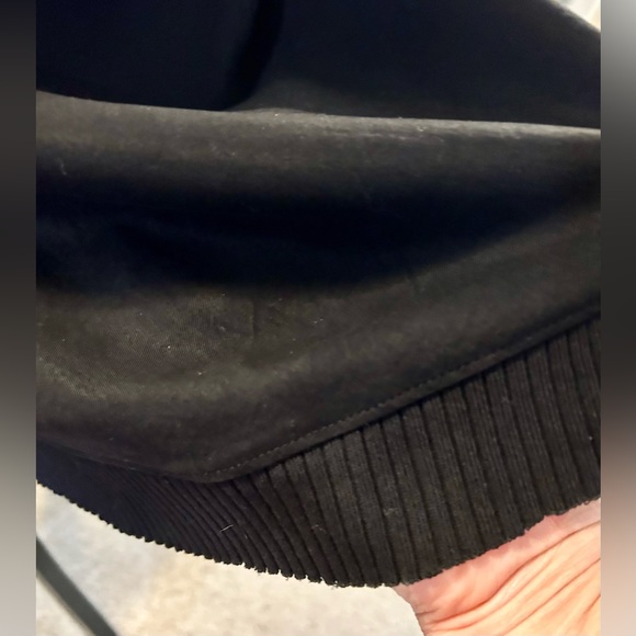 Maven West Black Raw Edge V-Neck Cable Trim Shift Dress – Size Small - Picture 7 of 10